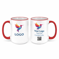 Personalized ceramic mug for employee appreciation programs and workplace recognition