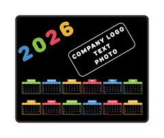 Custom printed 2026 desk mouse pad for corporate branding campaigns
