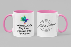 Cute Pink Ceramic Mug Custom Print