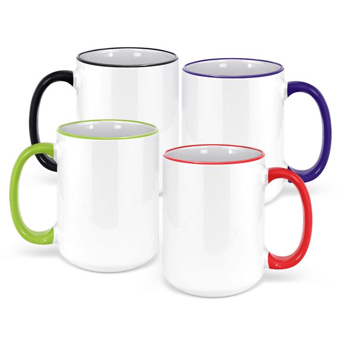 Colored Mug Rim/Handle - 15OZ