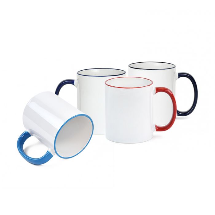 Colored Mug Rim/Handle - 11OZ