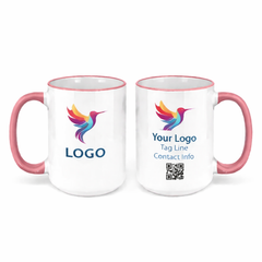 Personalized ceramic mug for agency onboarding kits and employee welcome gifts