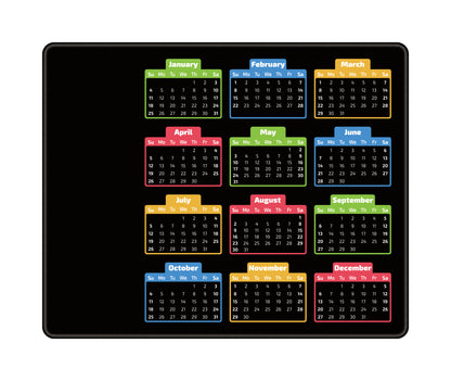 Calendar Mouse Pad 2026