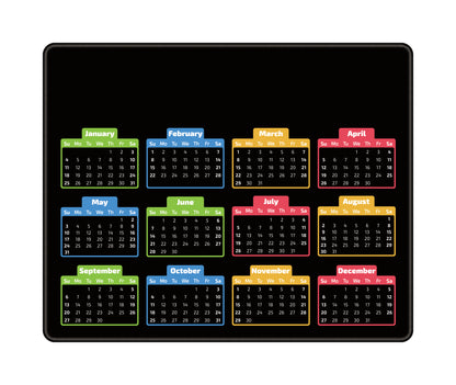 Calendar Mouse Pad 2026