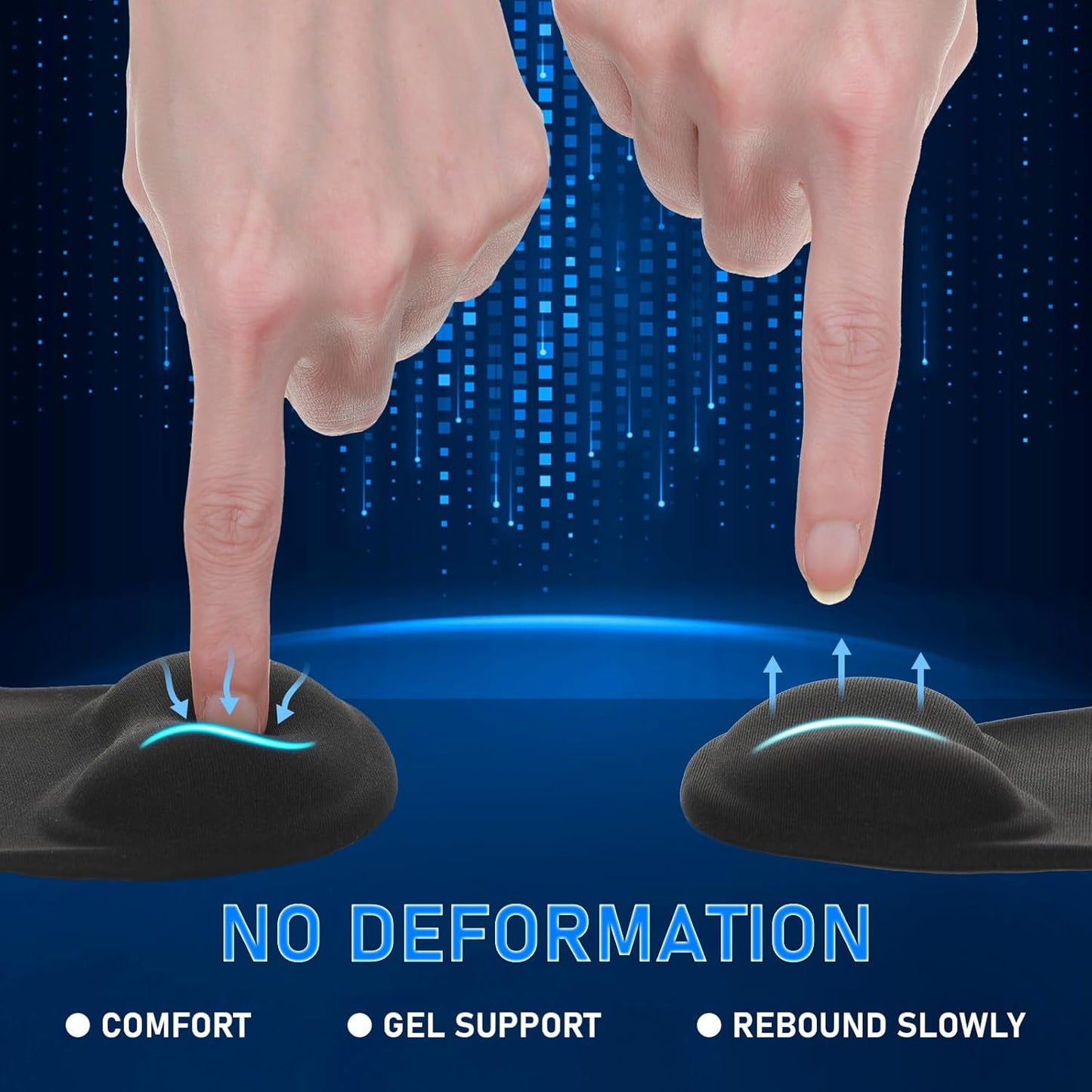 Custom Ergonomic Mouse Pad with Wrist Support | Bulk Corporate Use