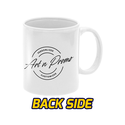 Ceramic Plain White Mug – 11 OZ
