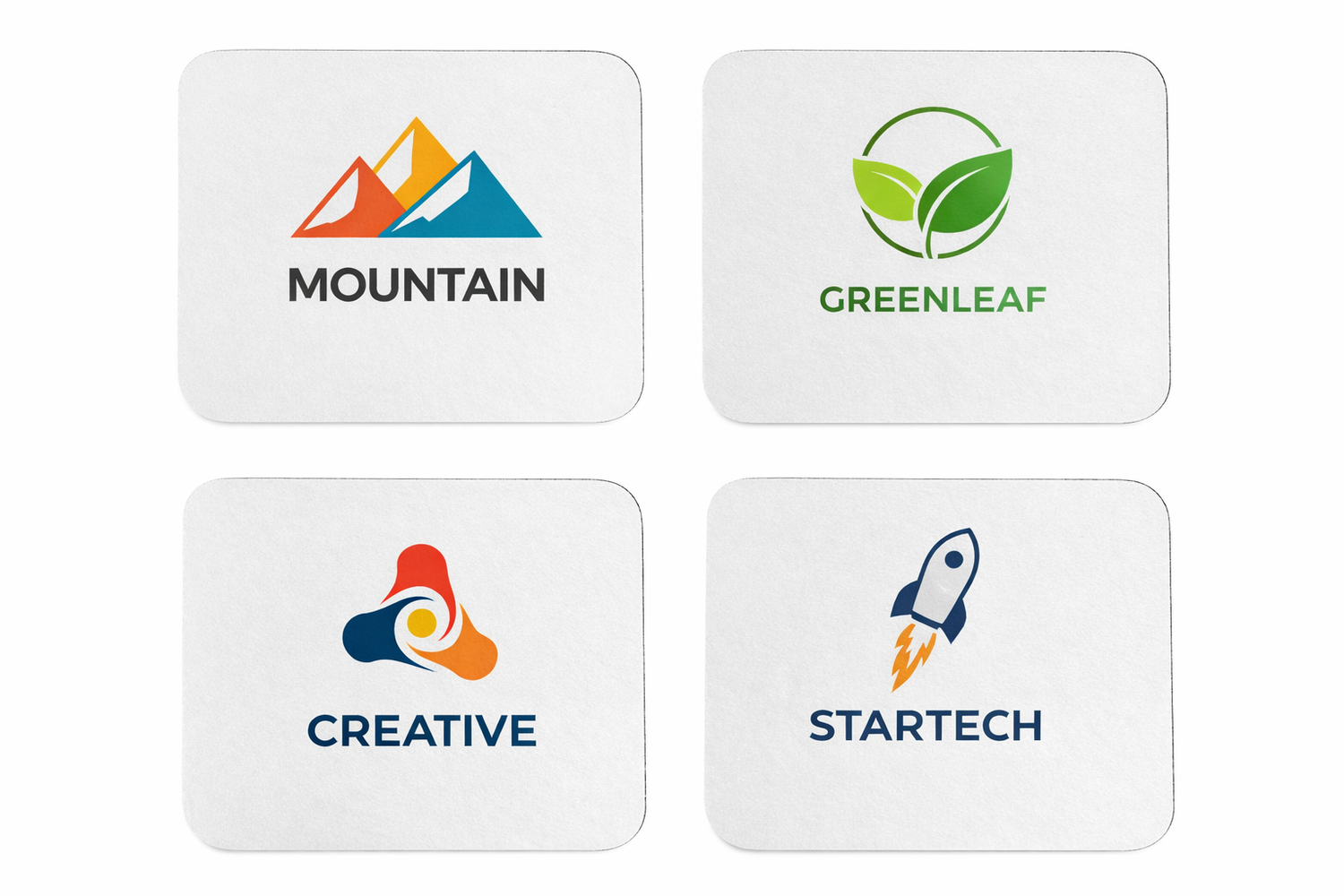 Custom sublimation mouse pads with full-color logo printing and non-slip rubber backing