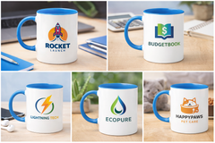 Custom Office Mug with Light Blue Inside
