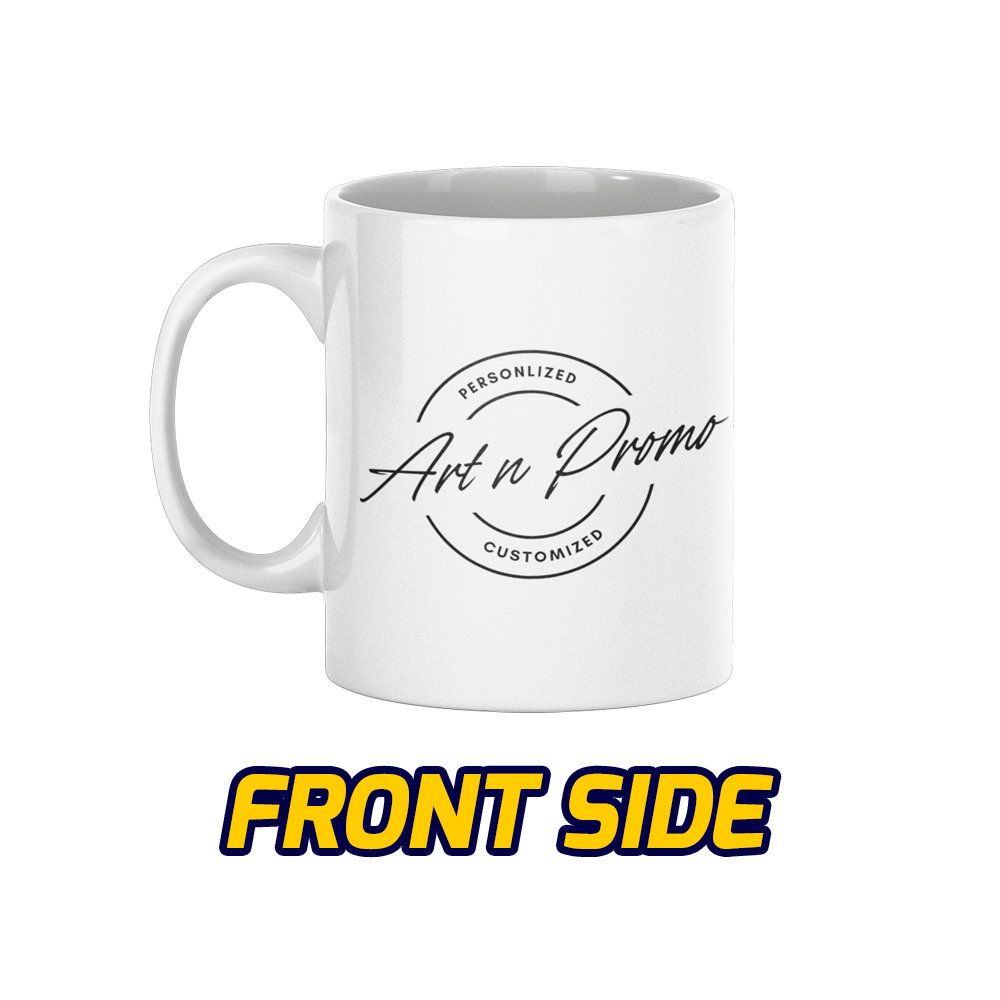 11 oz white ceramic sublimation mug with smooth finish