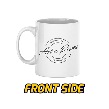 Ceramic Plain White Mug – 11 OZ