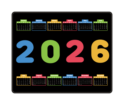Calendar Mouse Pad 2026