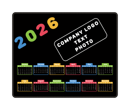 Custom printed 2026 desk mouse pad for corporate branding campaigns
