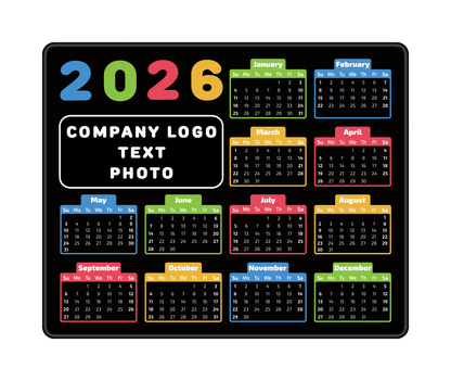 Calendar Mouse Pad 2026