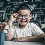 Missouri 12 Boy Studying Holding Glasses Leg Classroom 1