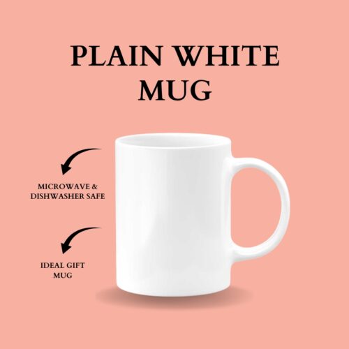 White Ceramic Sublimation Coffee Mug – 11oz Blank for Heat Press Printing