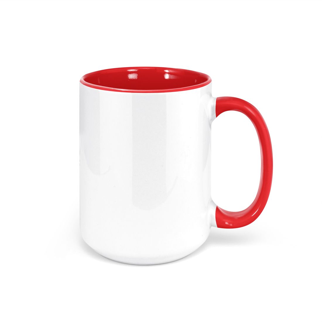 red Inside/ Handle and White